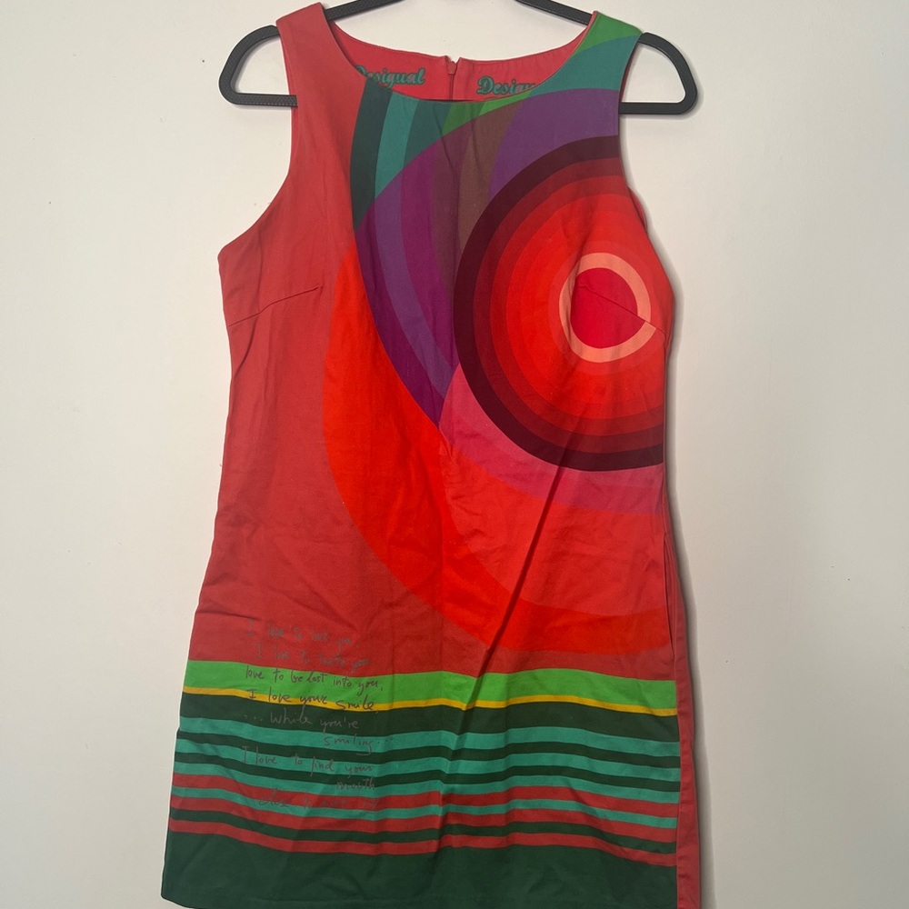Desigual Multicolor Geometric Mini Dress Read Description